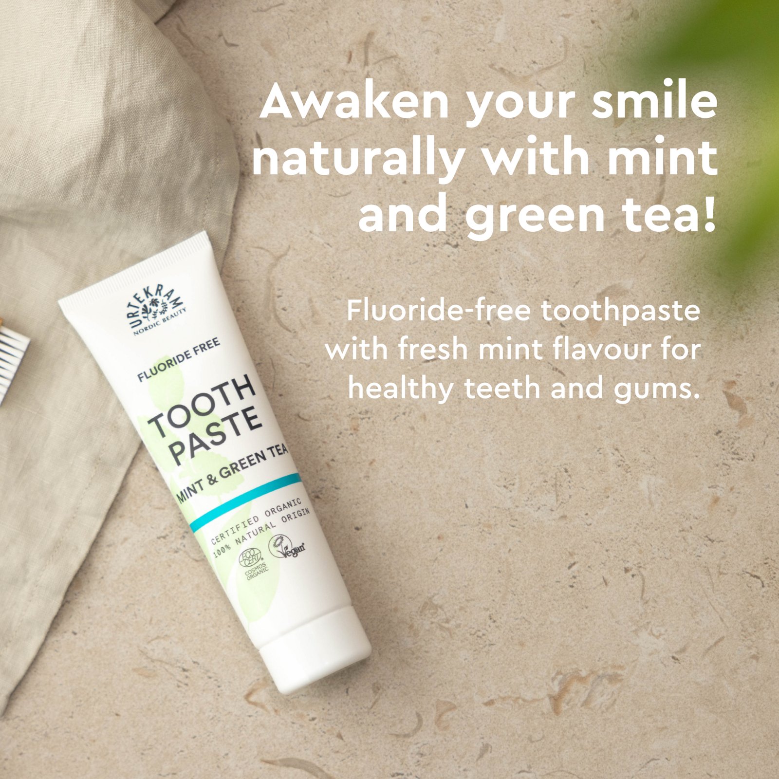 Urtekram Beauty Mint & Green Tea Toothpaste Organic 75 ml