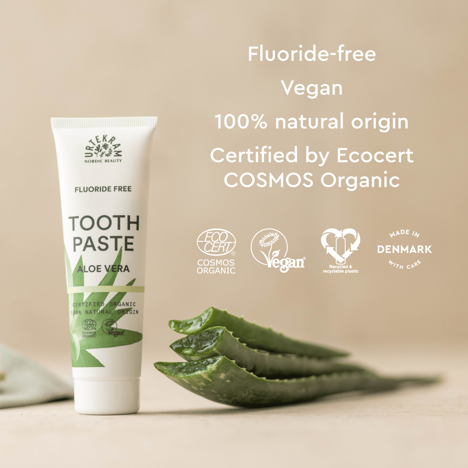 Urtekram Beauty Tandkräm Aloe Vera 75 ml