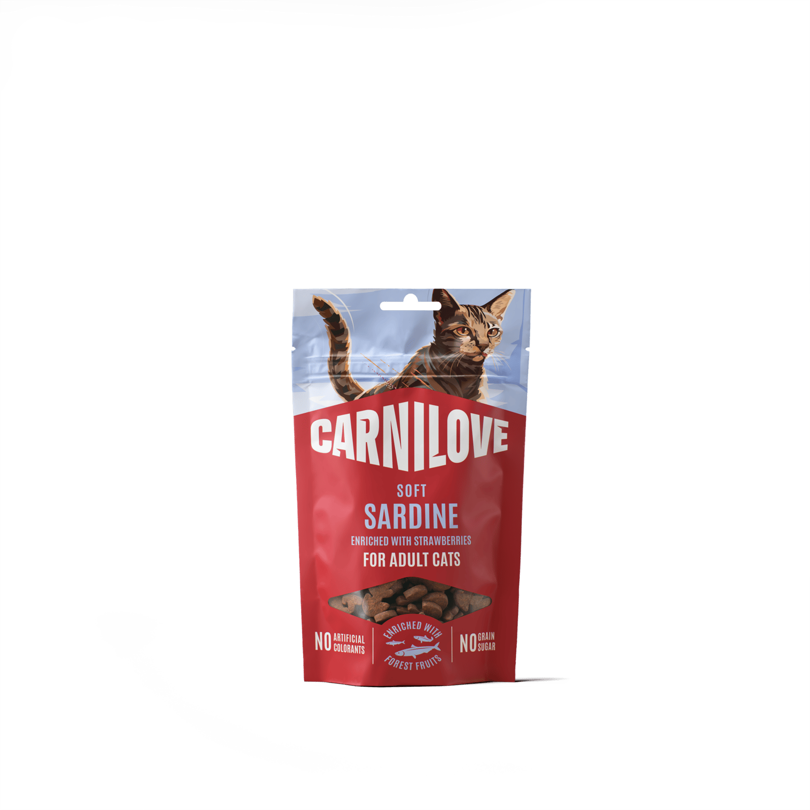 Carnilove Cat Soft Snack Sardine enriched with Strawberry 50 g