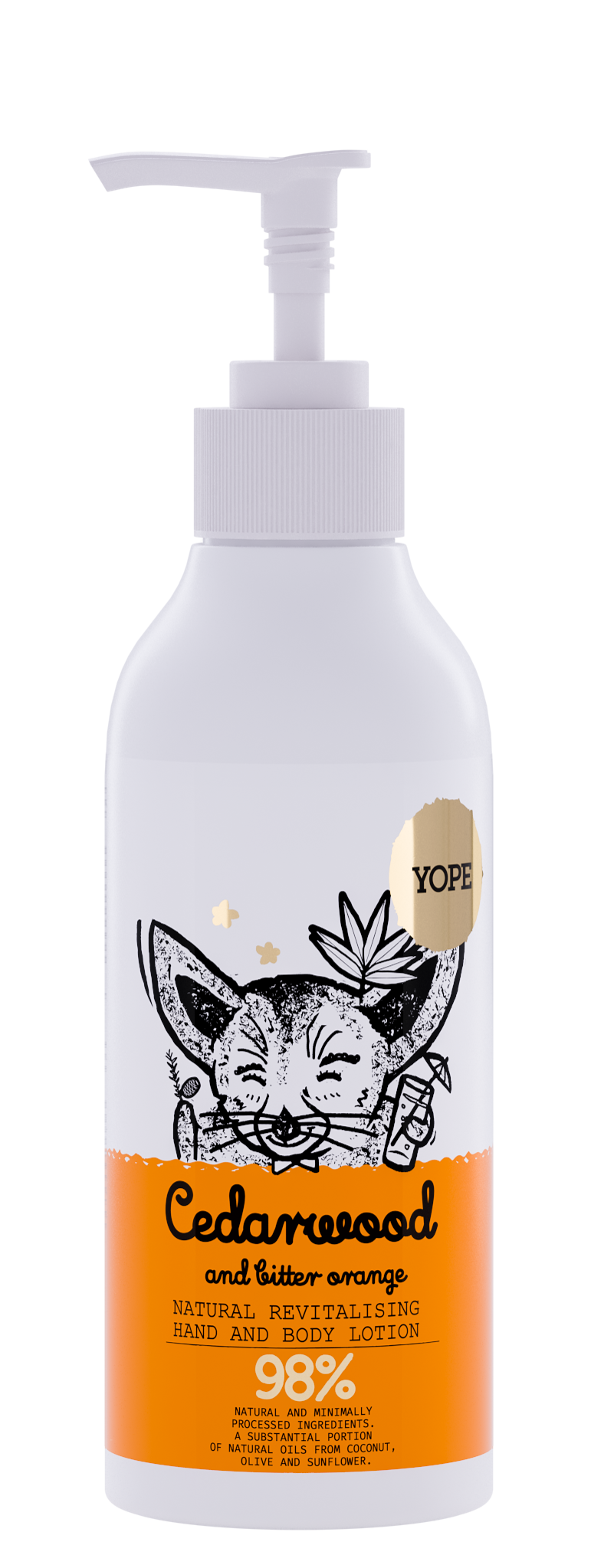 YOPE Hand & Body Lotion Cedarwood & Bitter Orange 300 ml