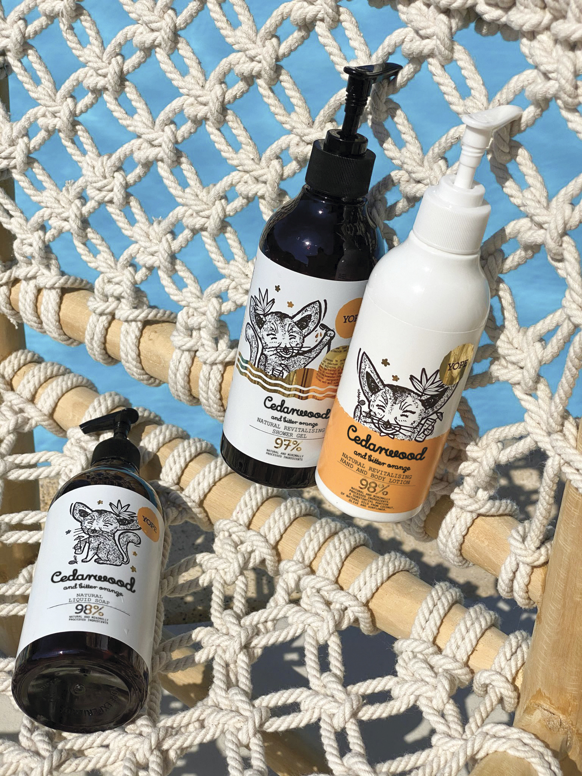 YOPE Shower Gel Cedarwood & Bitter Orange 400 ml