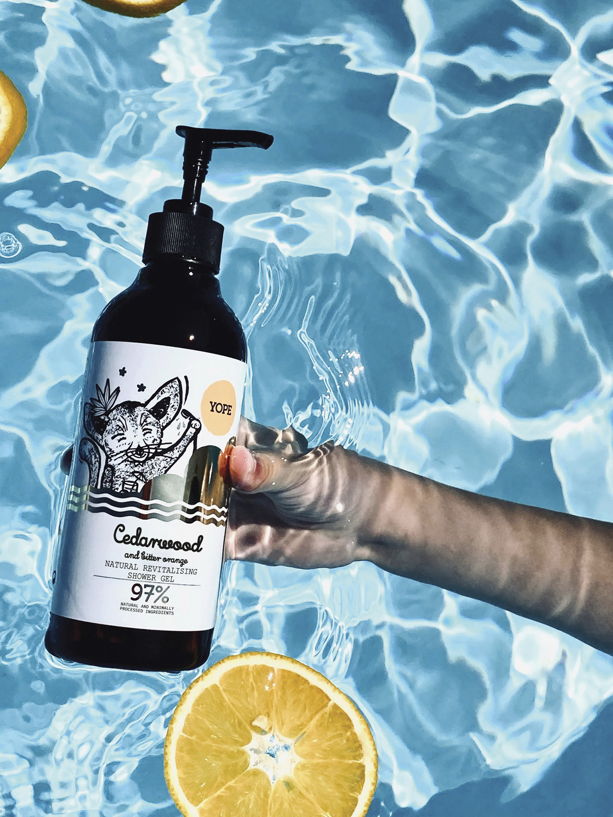 YOPE Shower Gel Cedarwood & Bitter Orange 400 ml