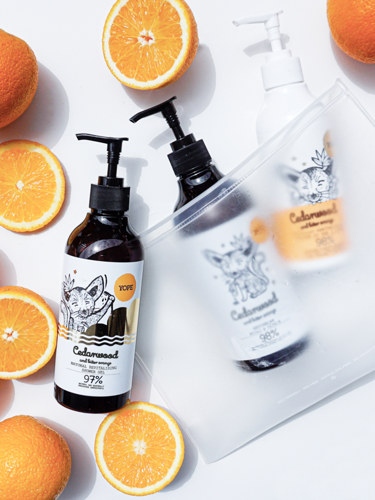 YOPE Shower Gel Cedarwood & Bitter Orange 400 ml