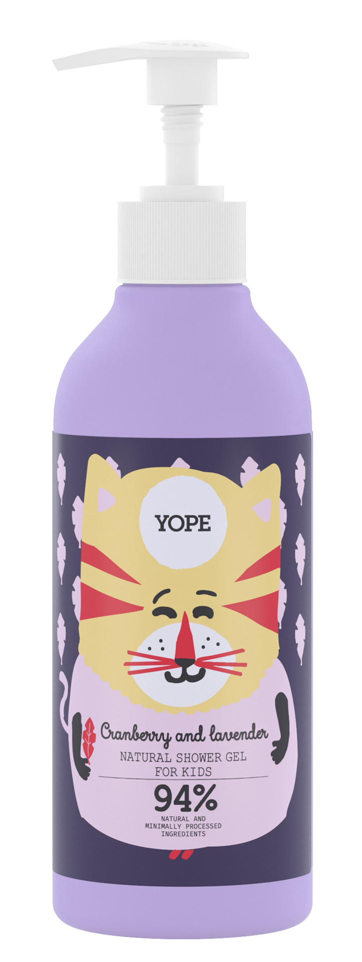 YOPE Shower Gel Kids Cranberry & Lavender 400 ml