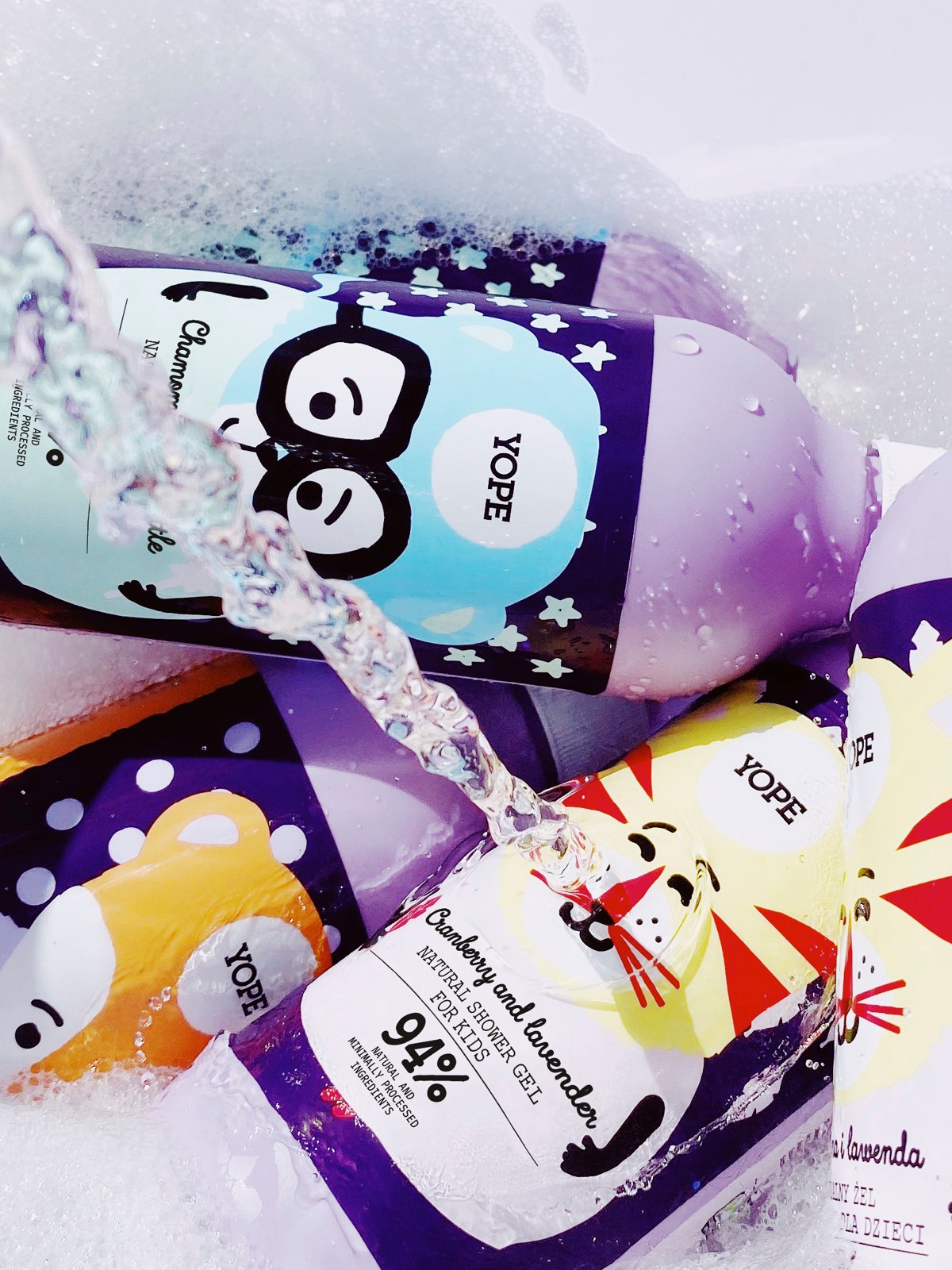 YOPE Shower Gel Kids Cranberry & Lavender 400 ml