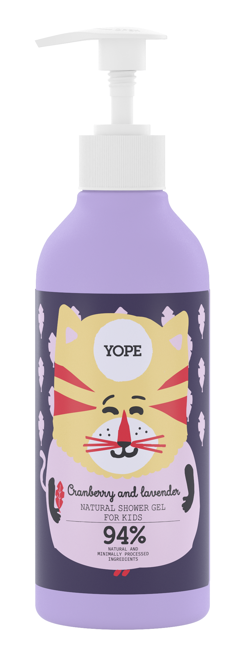 YOPE Shower Gel Kids Cranberry & Lavender 400 ml