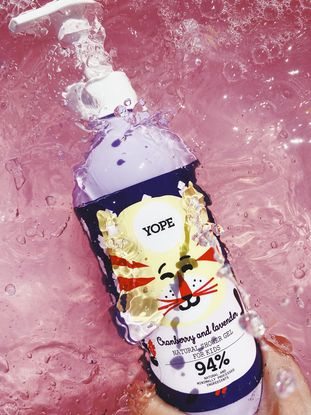 YOPE Shower Gel Kids Cranberry & Lavender 400 ml