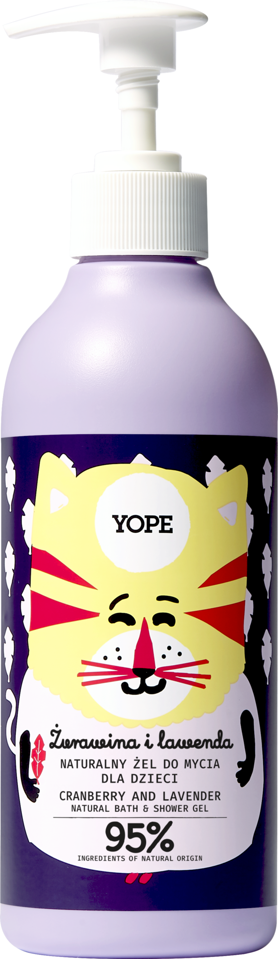 YOPE Shower Gel Kids Cranberry & Lavender 400 ml