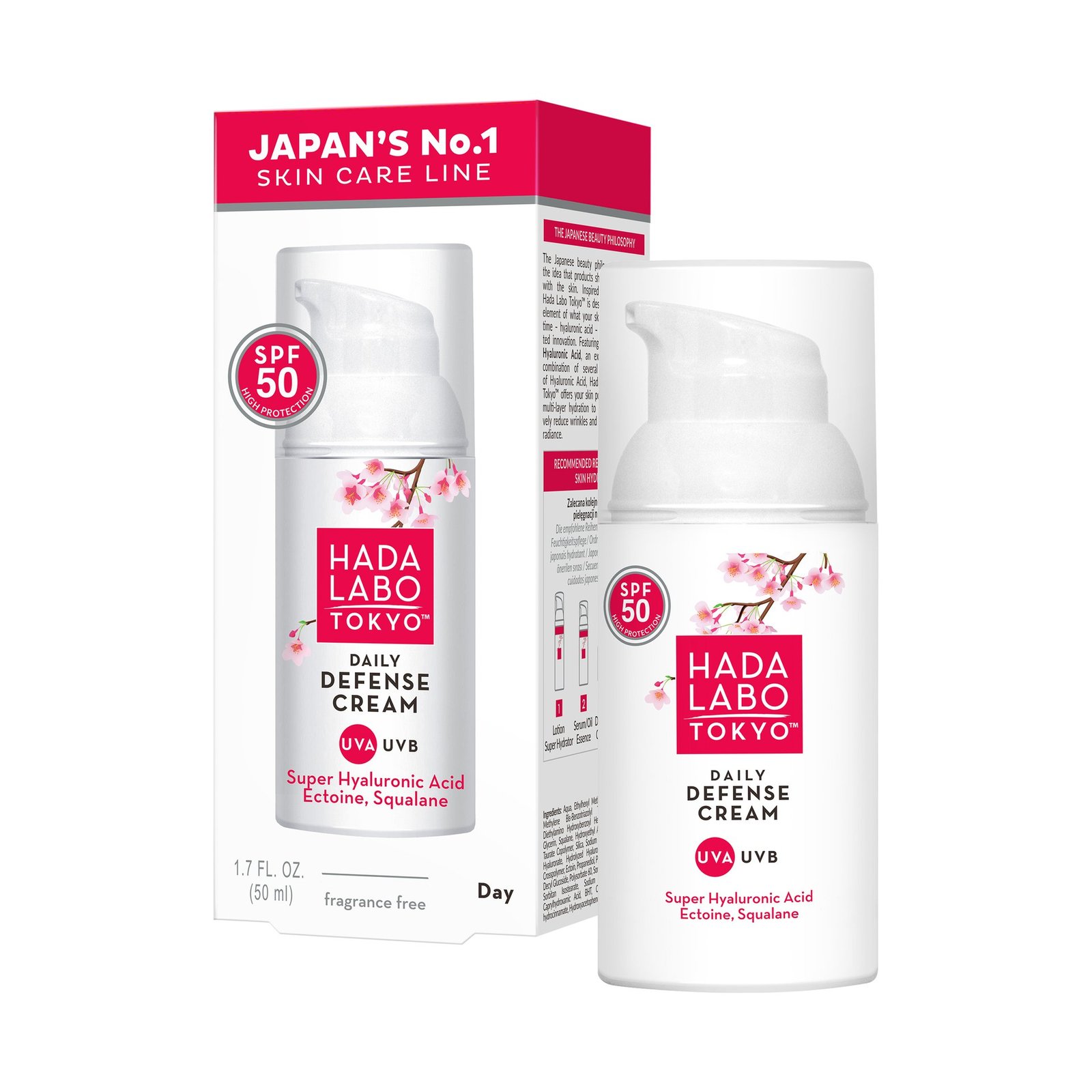 HADA LABO TOKYO Lightweight Protective Cream SPF 50 50 ml