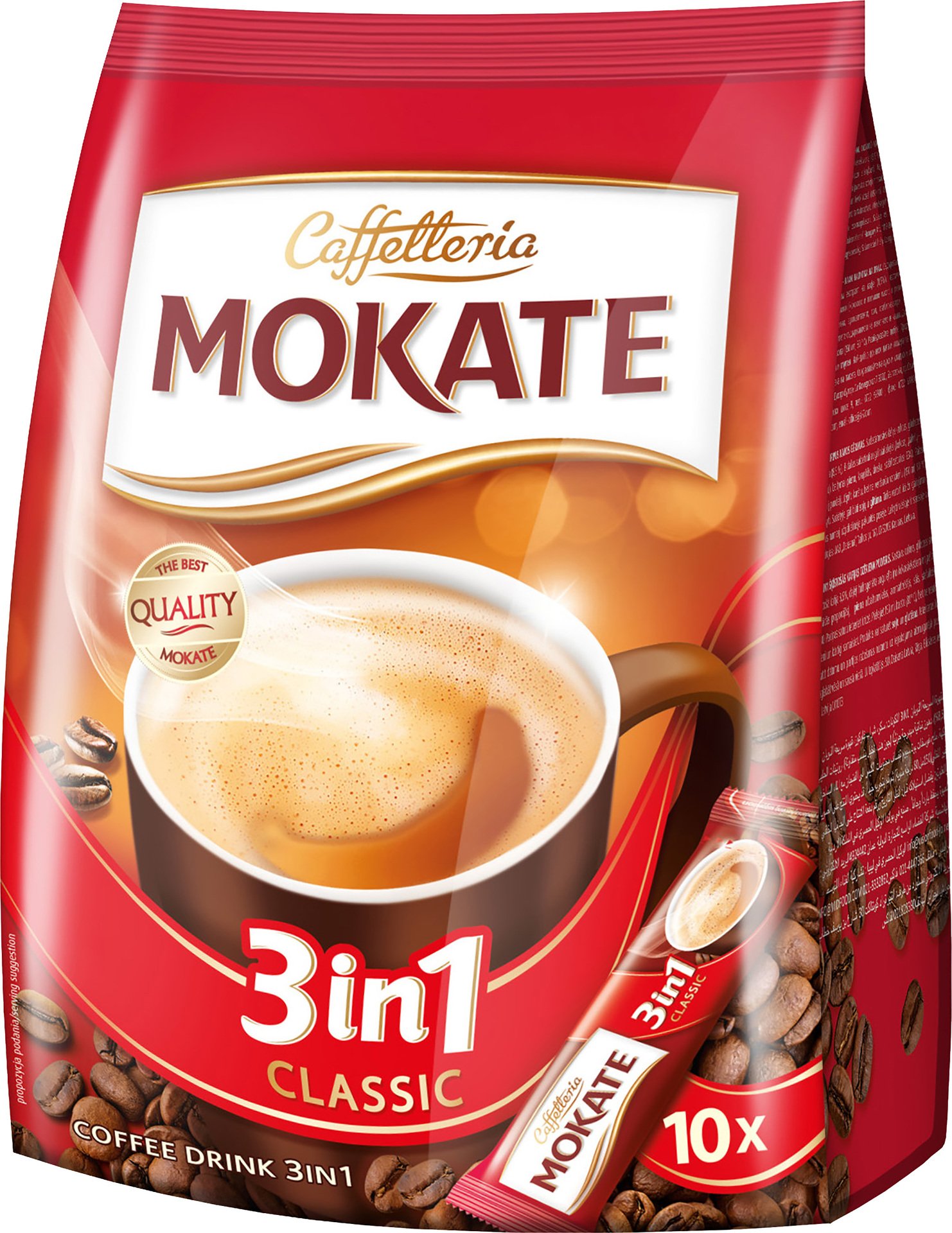 Mokate 3in1 Snabbkaffe Portionspåsar 10 st