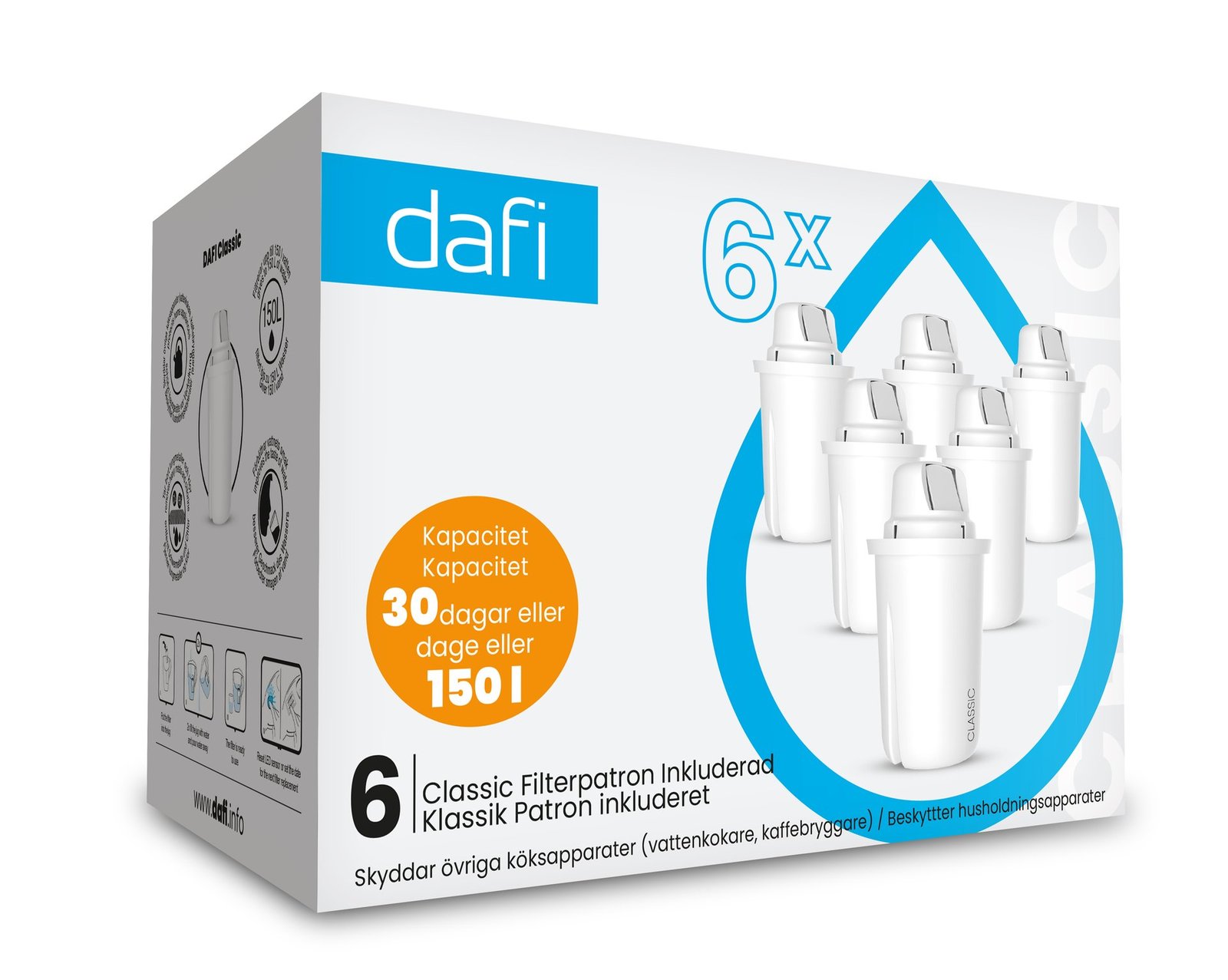 Dafi Filterpatron 6-Pack