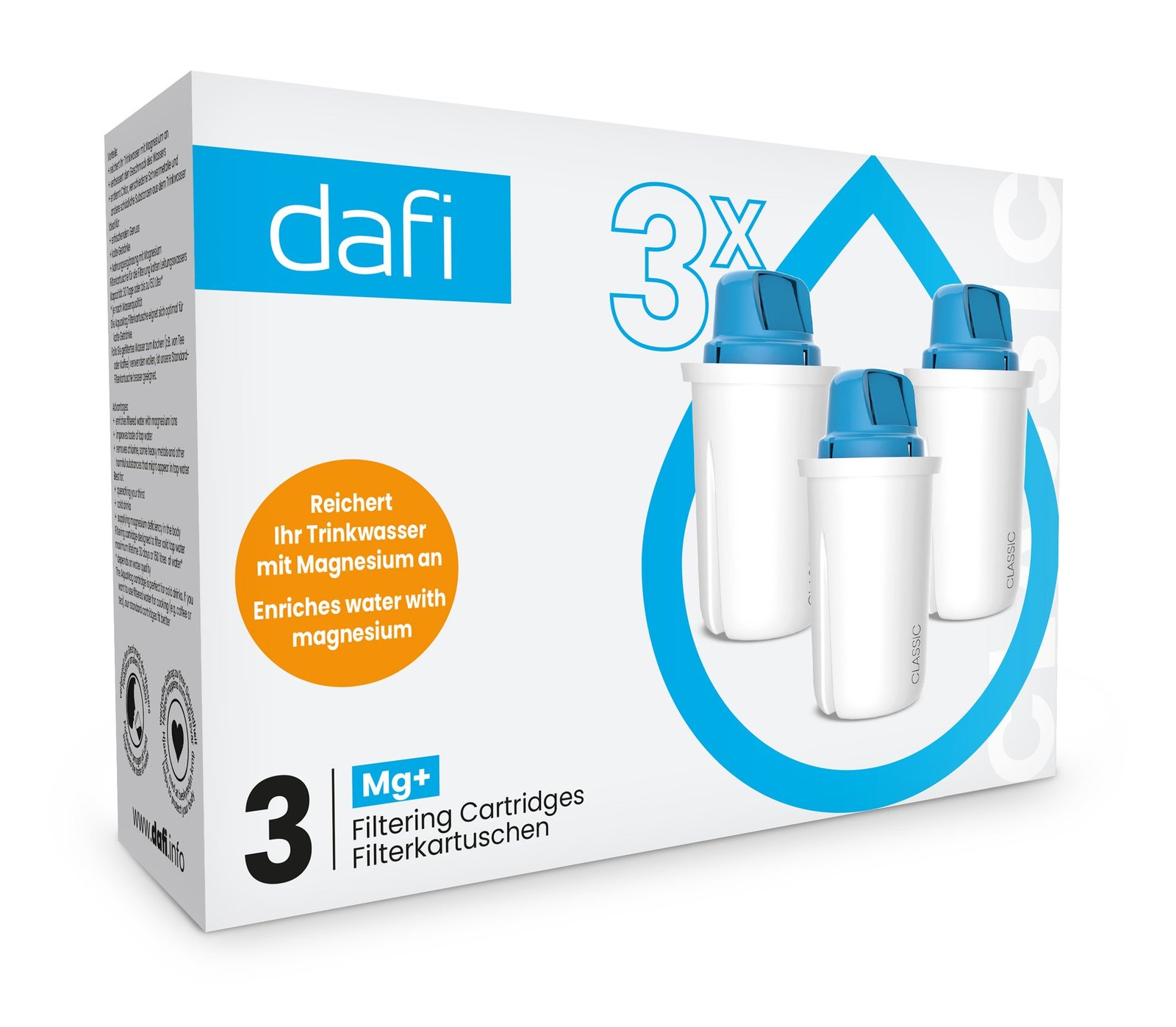 Dafi Filterpatron Mg2+ 3 st