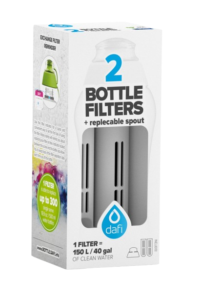 Dafi Refill Filterpatron Antracitgrå 2-pack