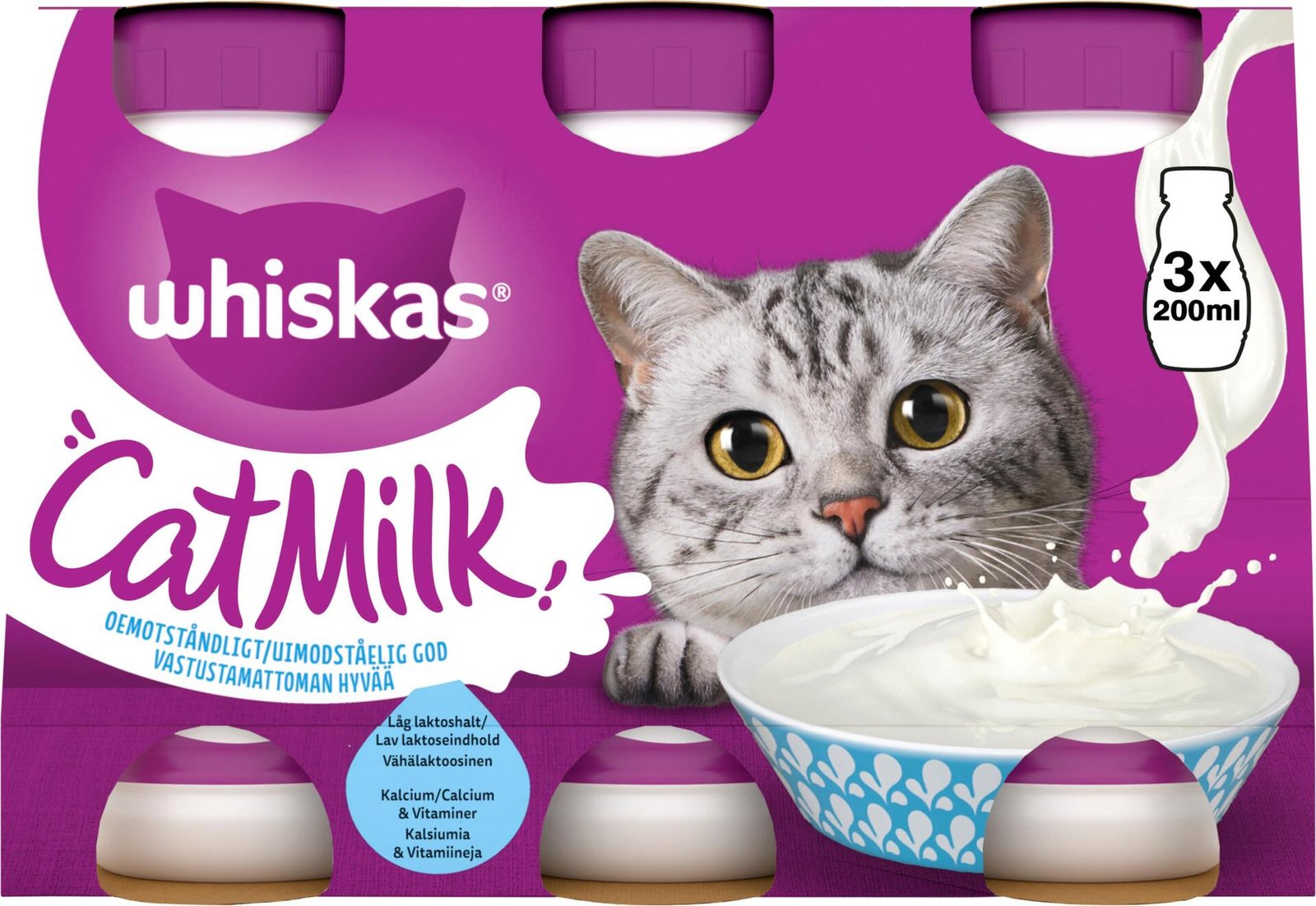 Whiskas Kattmjölk 3-pack