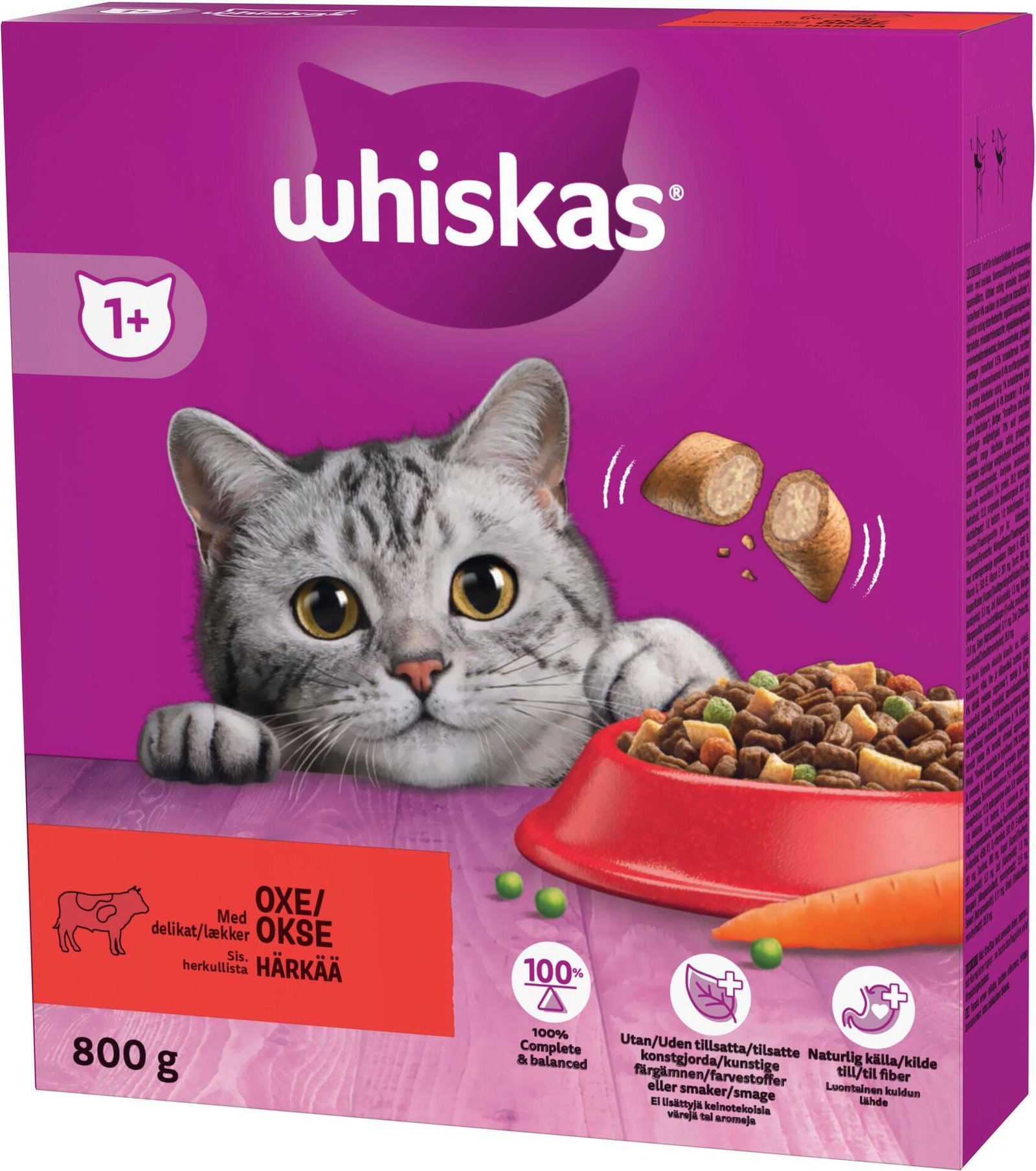 Whiskas Vuxen Biff 800 g