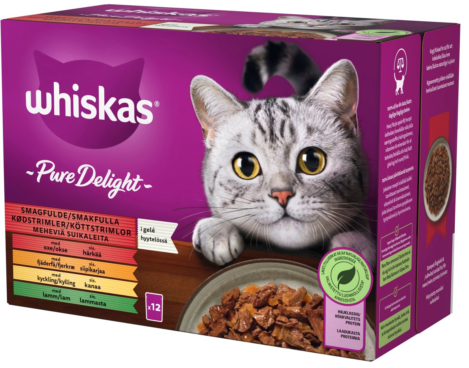 Whiskas 1+ Pure Delight Gele 12 st