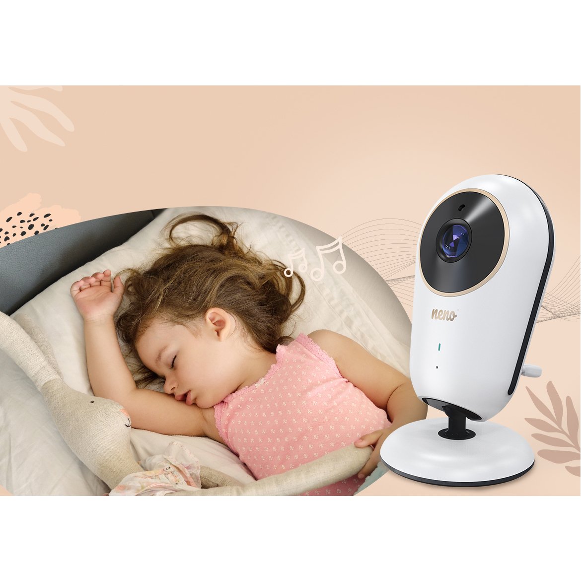 NENO Baby Monitor Video Vera 3,2-Inch