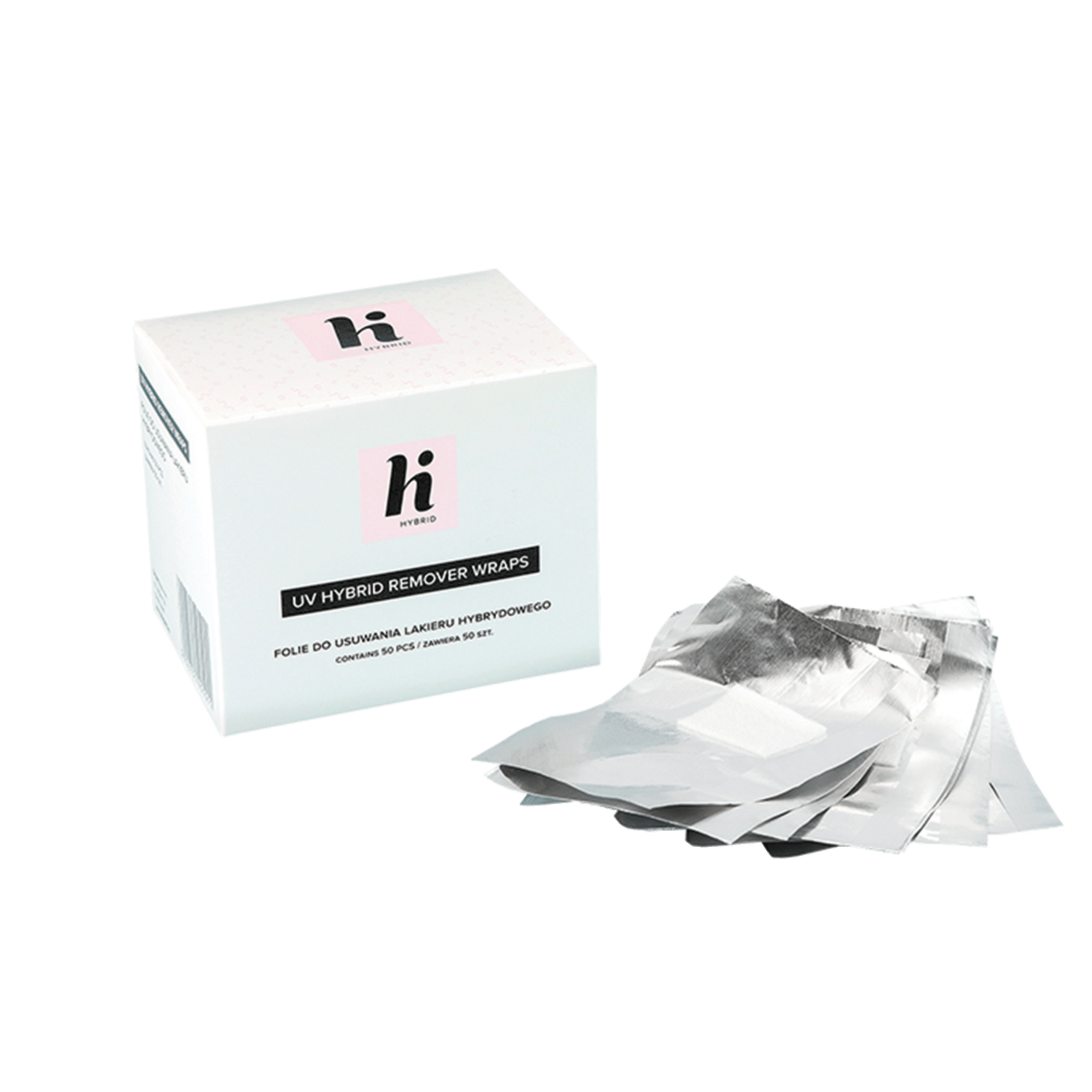 hi hybrid UV Gel Polish Remover Wraps 50 st