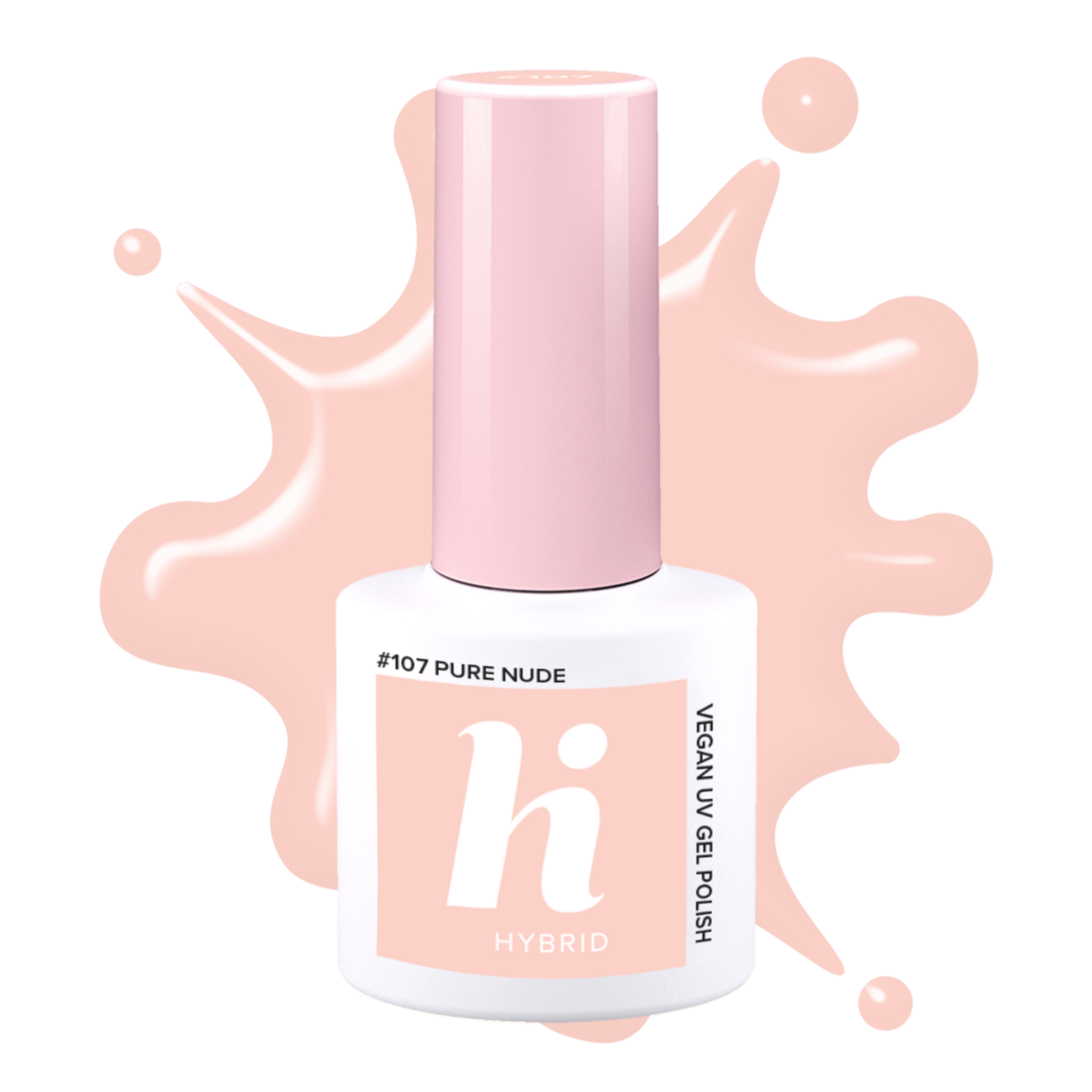 hi hybrid #107 UV Gel Polish Pure Nude 5 ml