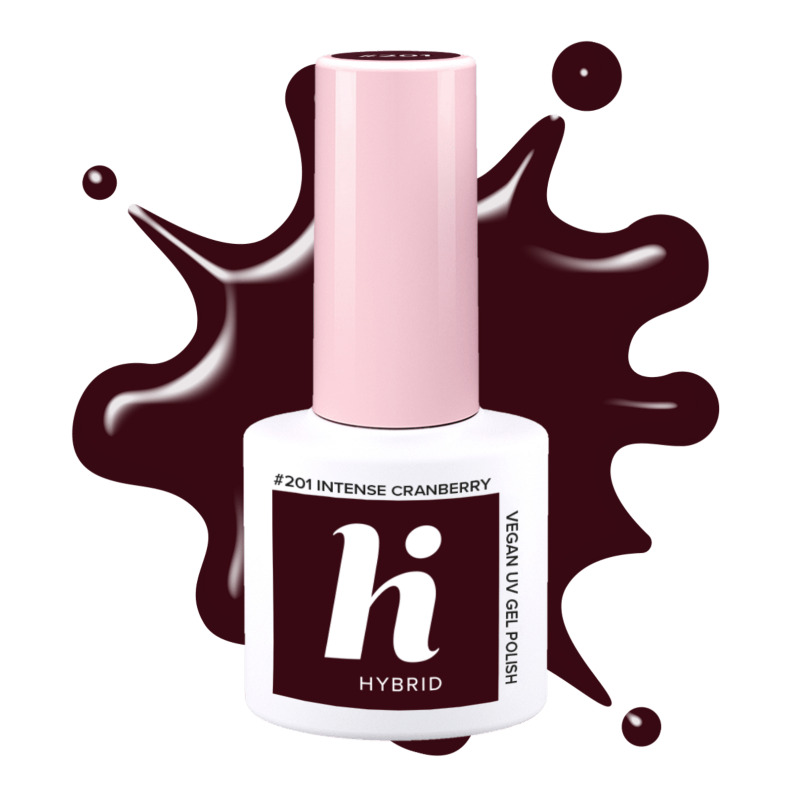 hi hybrid #201 UV Gel Polish Intense Cranberry 5 ml