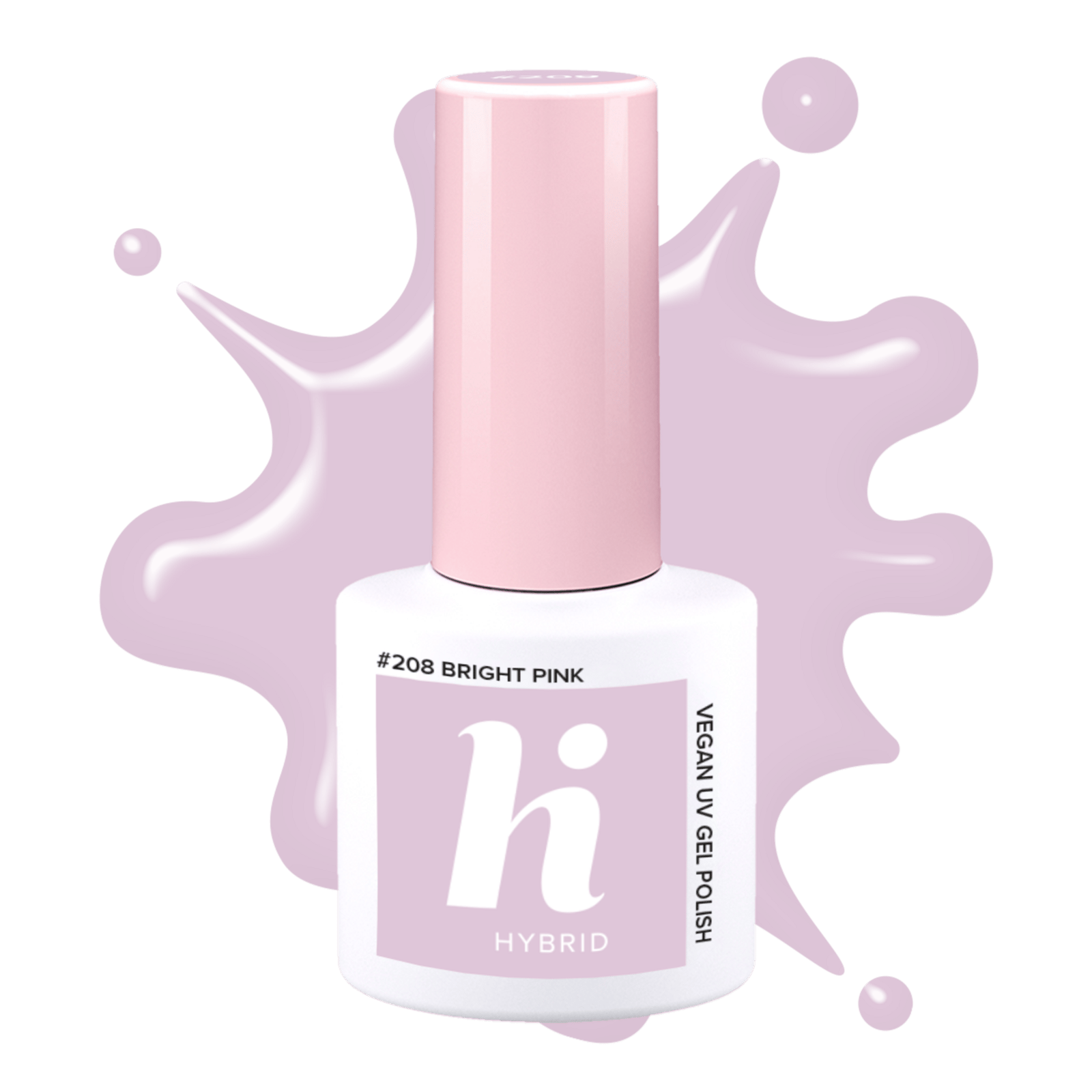 hi hybrid #208 UV Gel Polish Bright Pink 5 ml