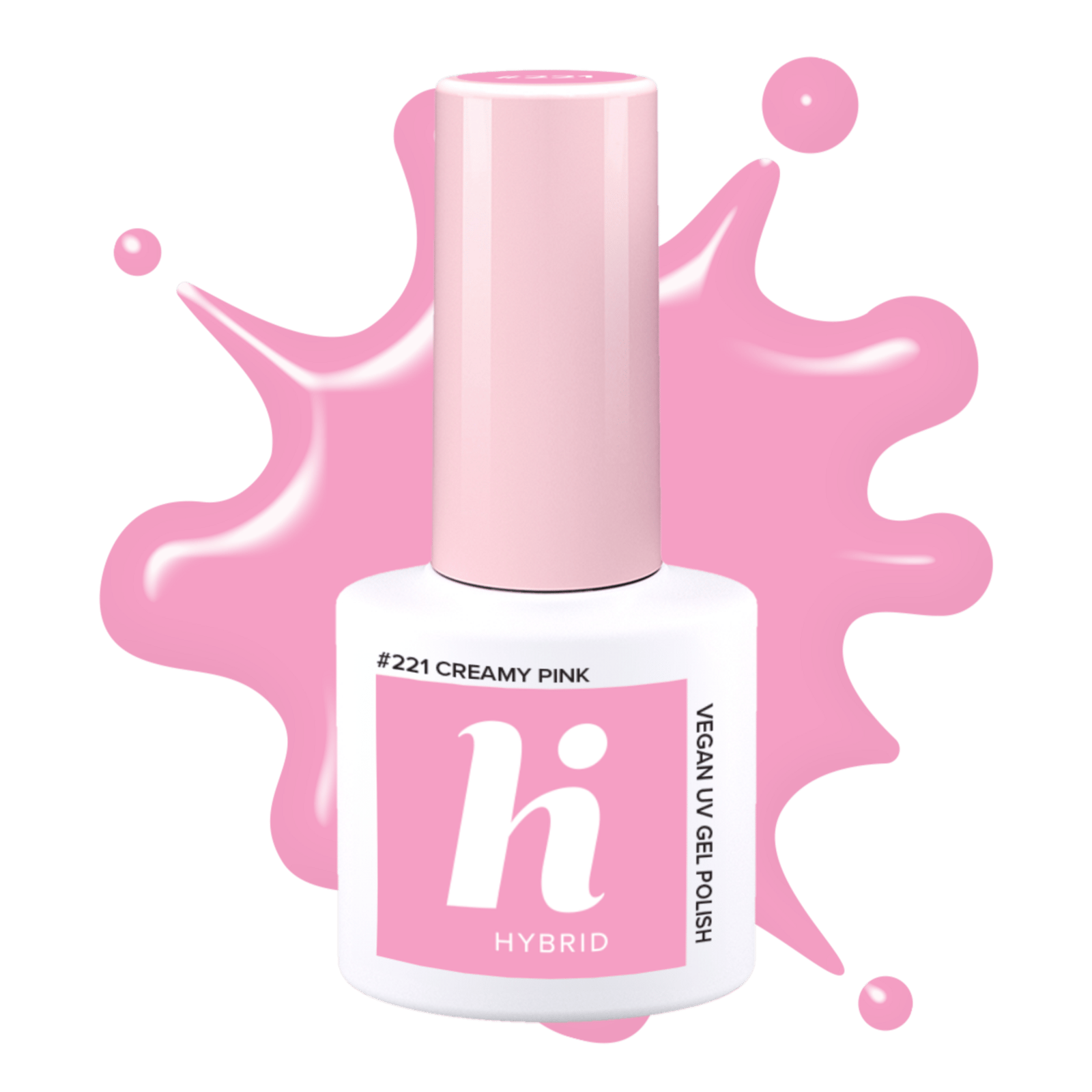 hi hybrid #221 UV Gel Polish Creamy Pink 5 ml