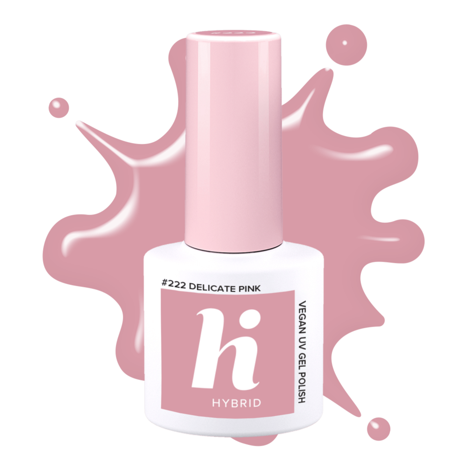 hi hybrid #222 UV Gel Polish Delicate Pink 5 ml