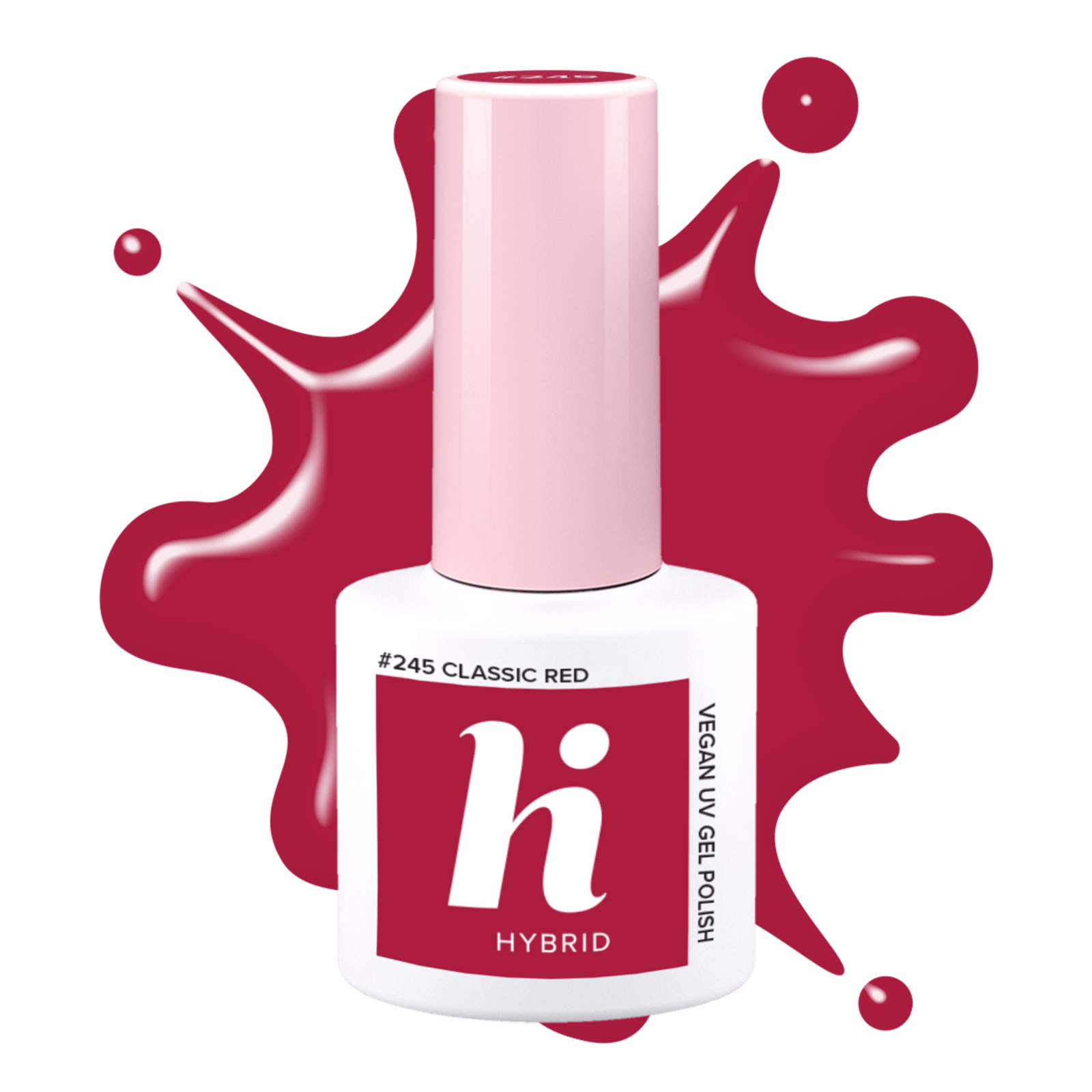 hi hybrid #245 UV Gel Polish Classic Red 5 ml