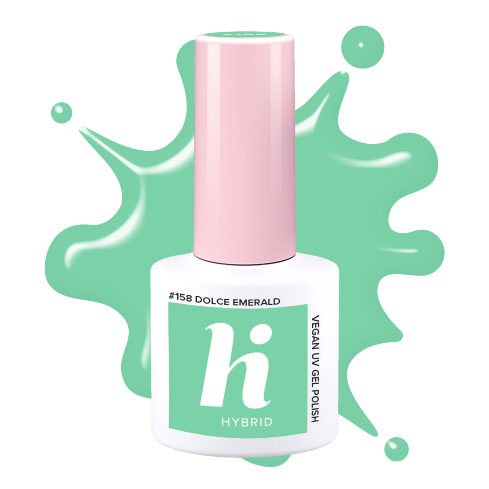 hi hybrid #158 UV Gel Polish Dolce Emerald 5 ml