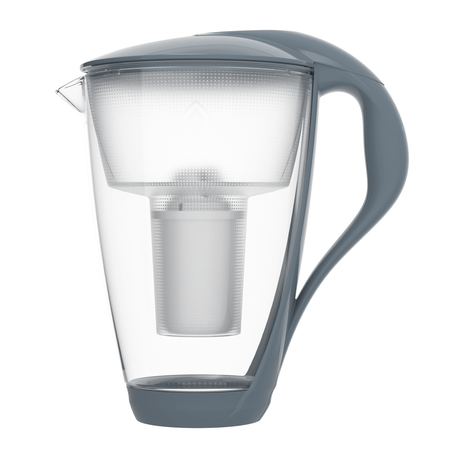 Dafi Vattenreningskanna Glas Stålgrå 2 Liter 1 st