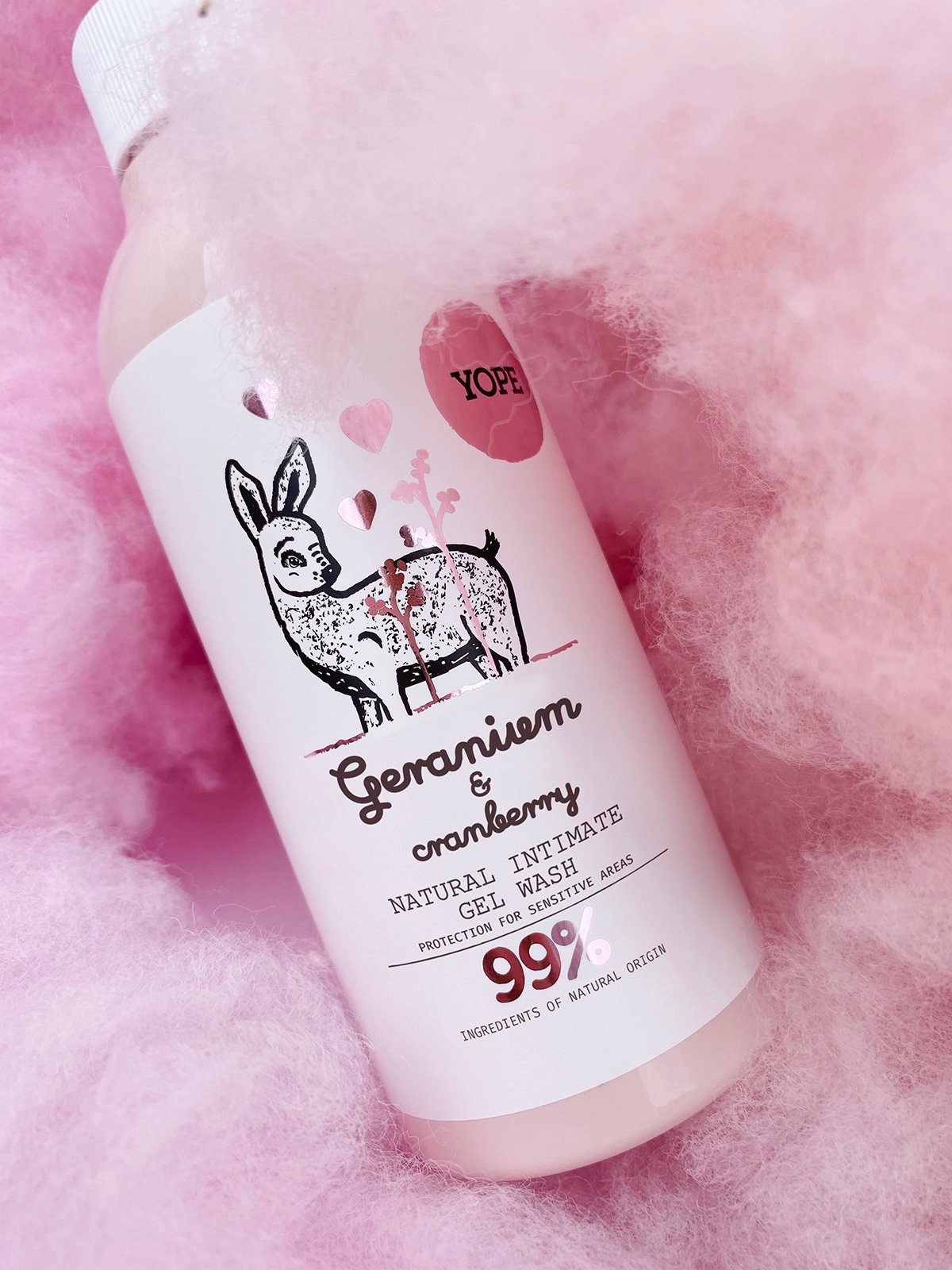 YOPE Natural Intimate Wash Geranium & Cranberry 300 ml