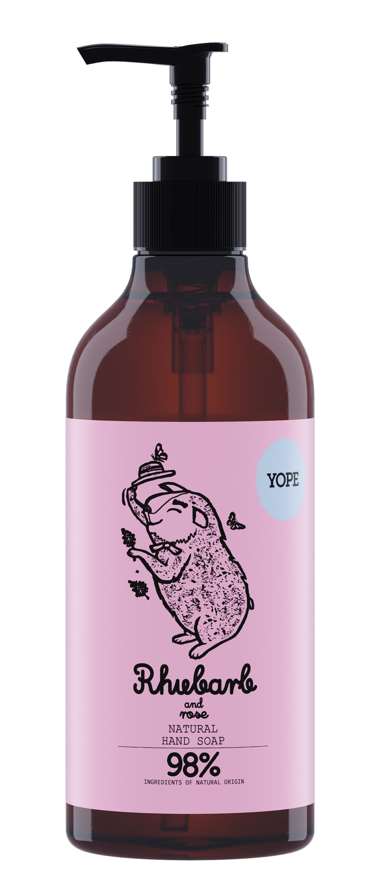 YOPE Hand Soap Rhubarb & Rose 500 ml