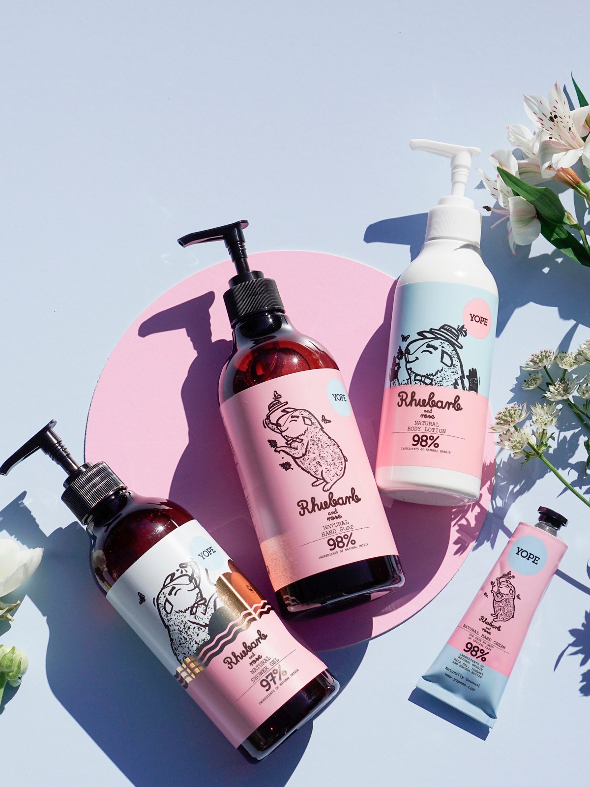 YOPE Hand Soap Rhubarb & Rose 500 ml