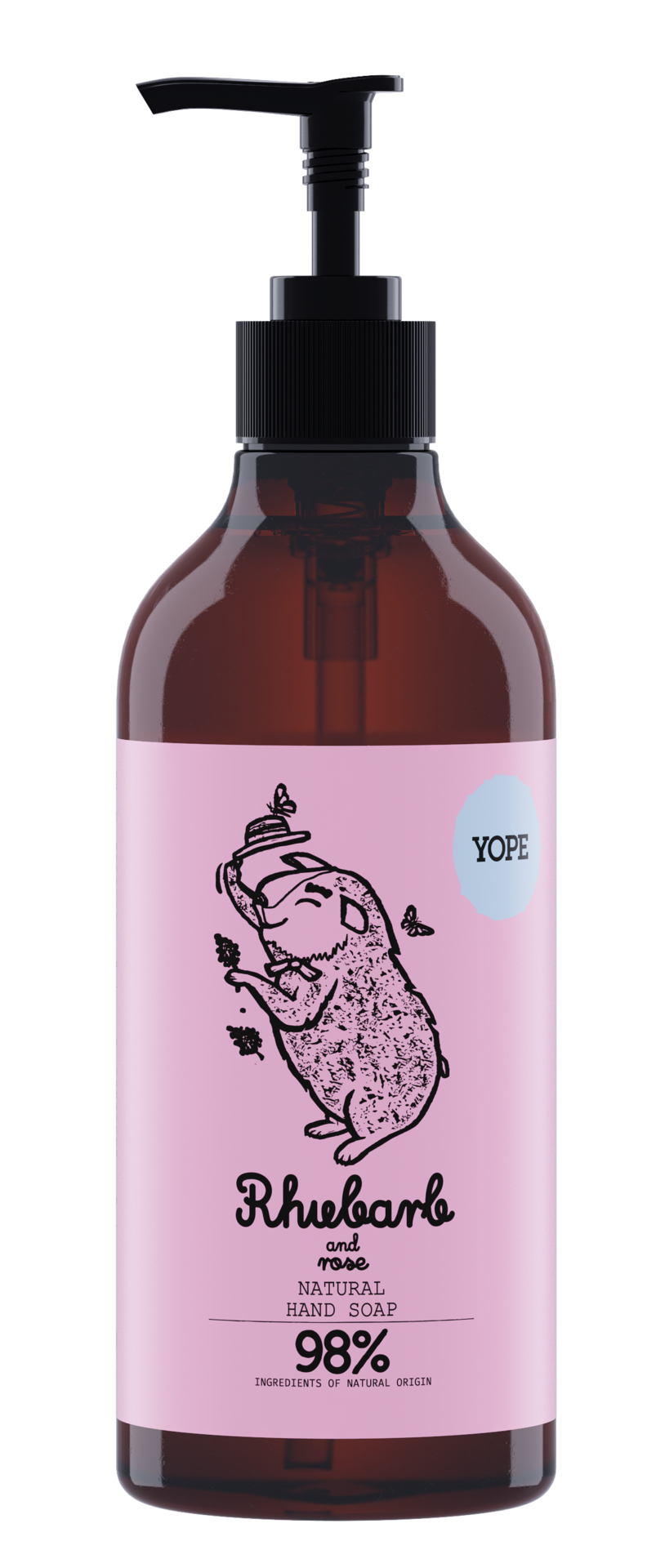 YOPE Hand Soap Rhubarb & Rose 500 ml