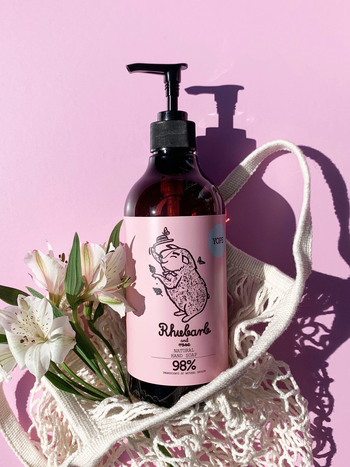 YOPE Hand Soap Rhubarb & Rose 500 ml