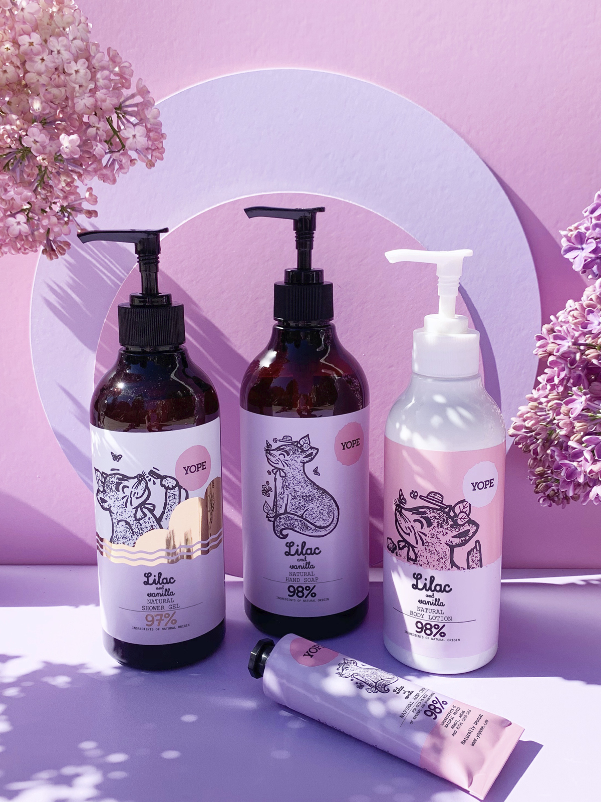YOPE Shower Gel Lilac & Vanilla 400 ml