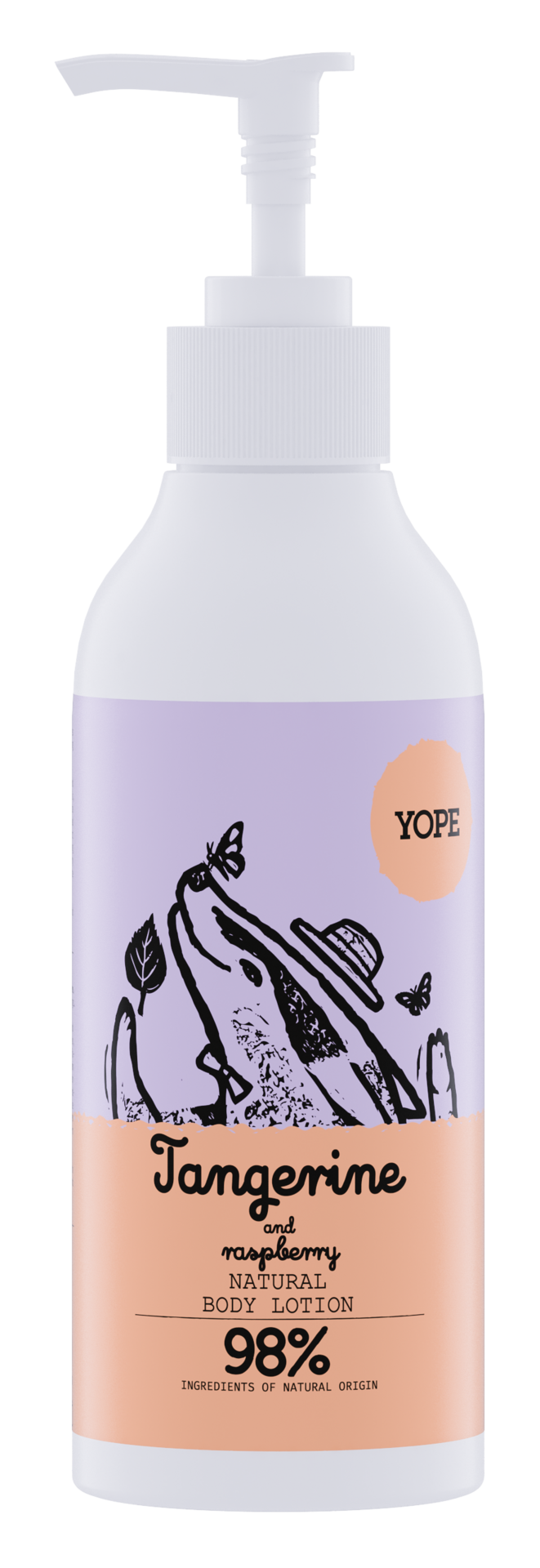 YOPE Body Lotion Tangerine & Raspberry 300 ml