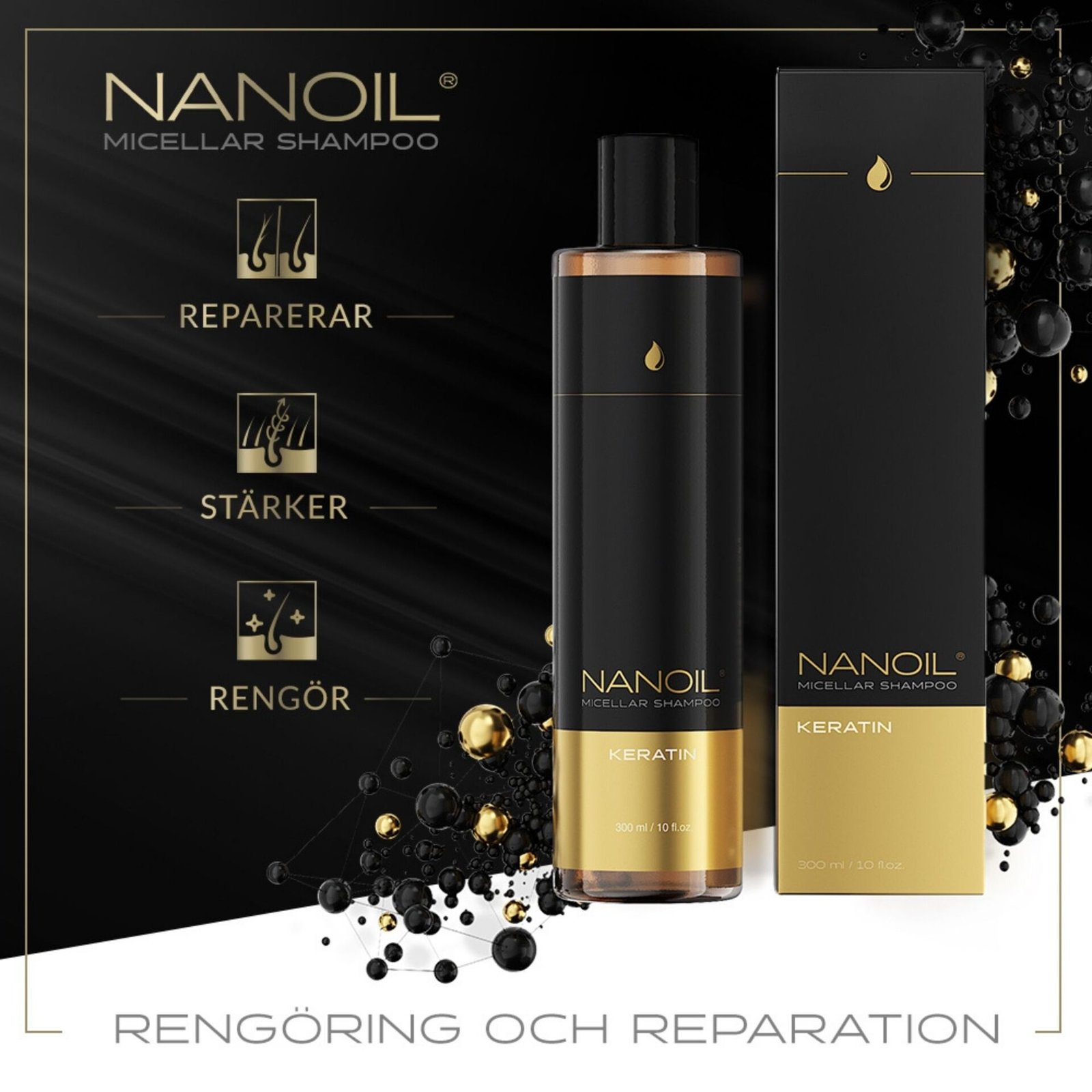 Nanoil Keratin Micellar Shampoo 300 ml