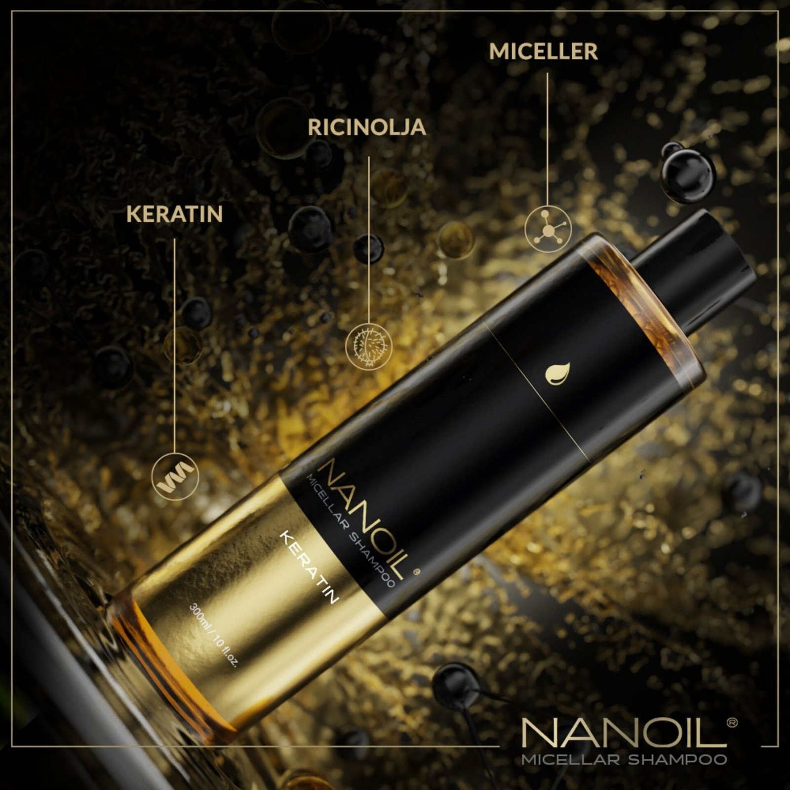 Nanoil Keratin Micellar Shampoo 300 ml