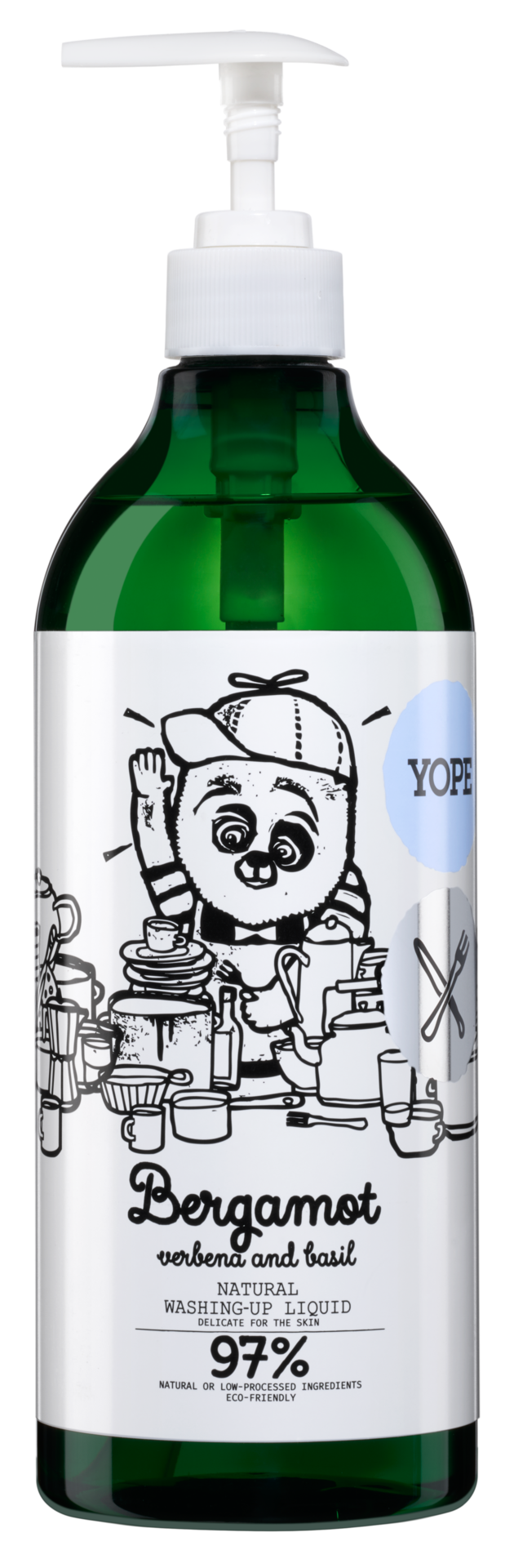 YOPE Natural Washing-Up Liquid Bergamot & Basil 750 ml
