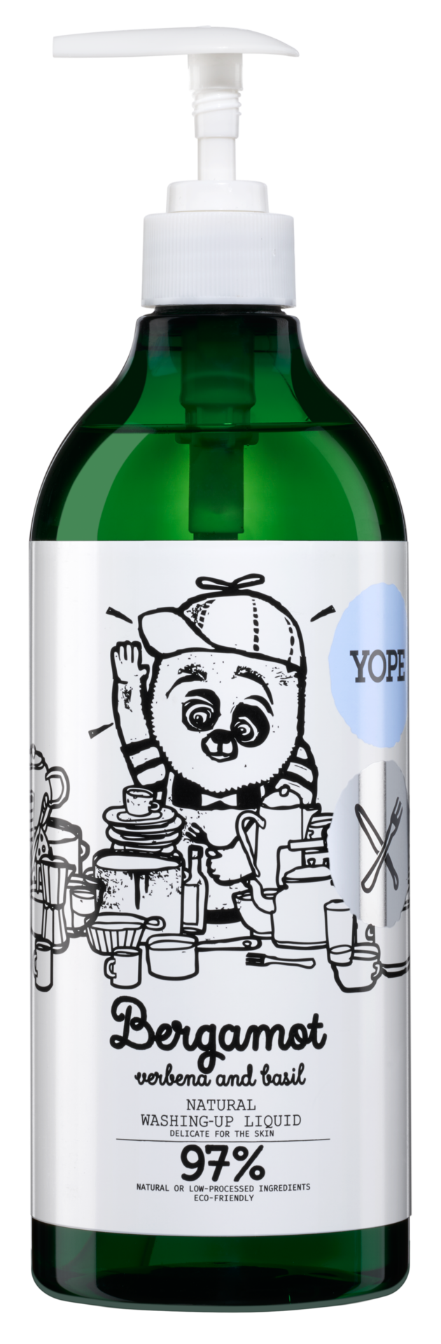 YOPE Natural Washing-Up Liquid Bergamot & Basil 750 ml
