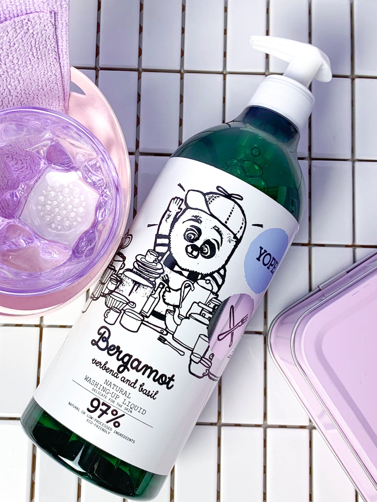 YOPE Natural Washing-Up Liquid Bergamot & Basil 750 ml