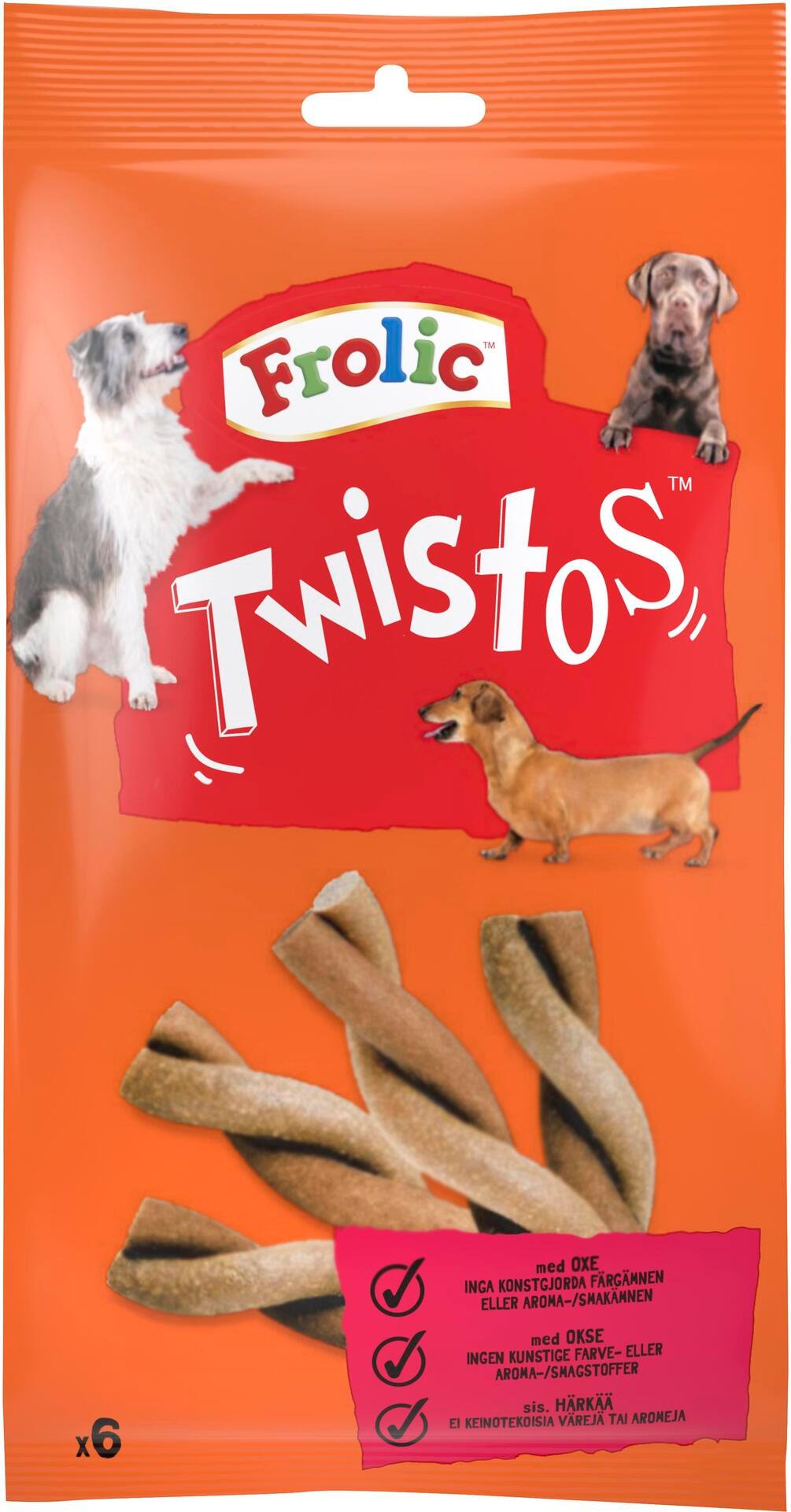 Frolic Twistos Oxe Hundgodis 105 g