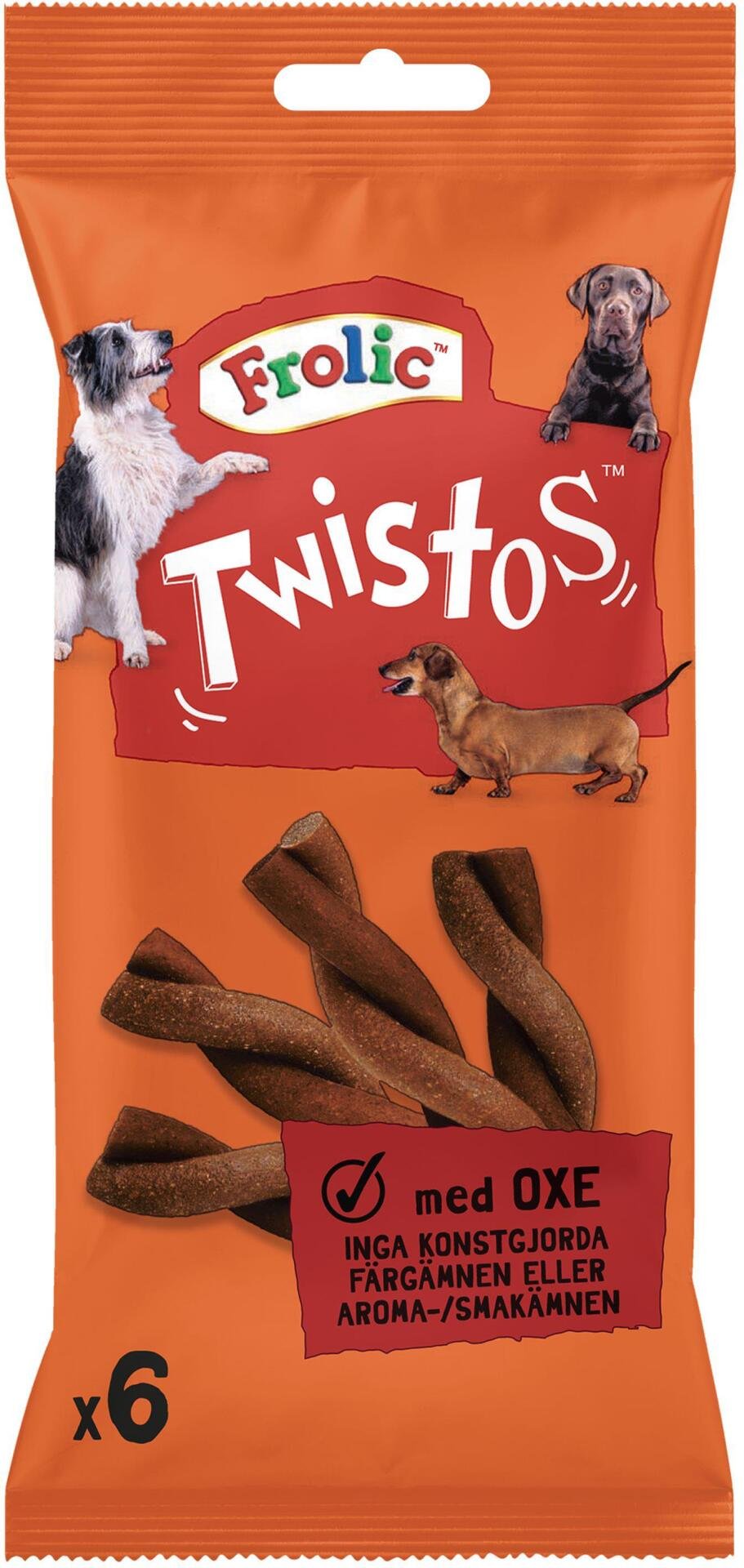 Frolic Twistos Oxe Hundgodis 105 g