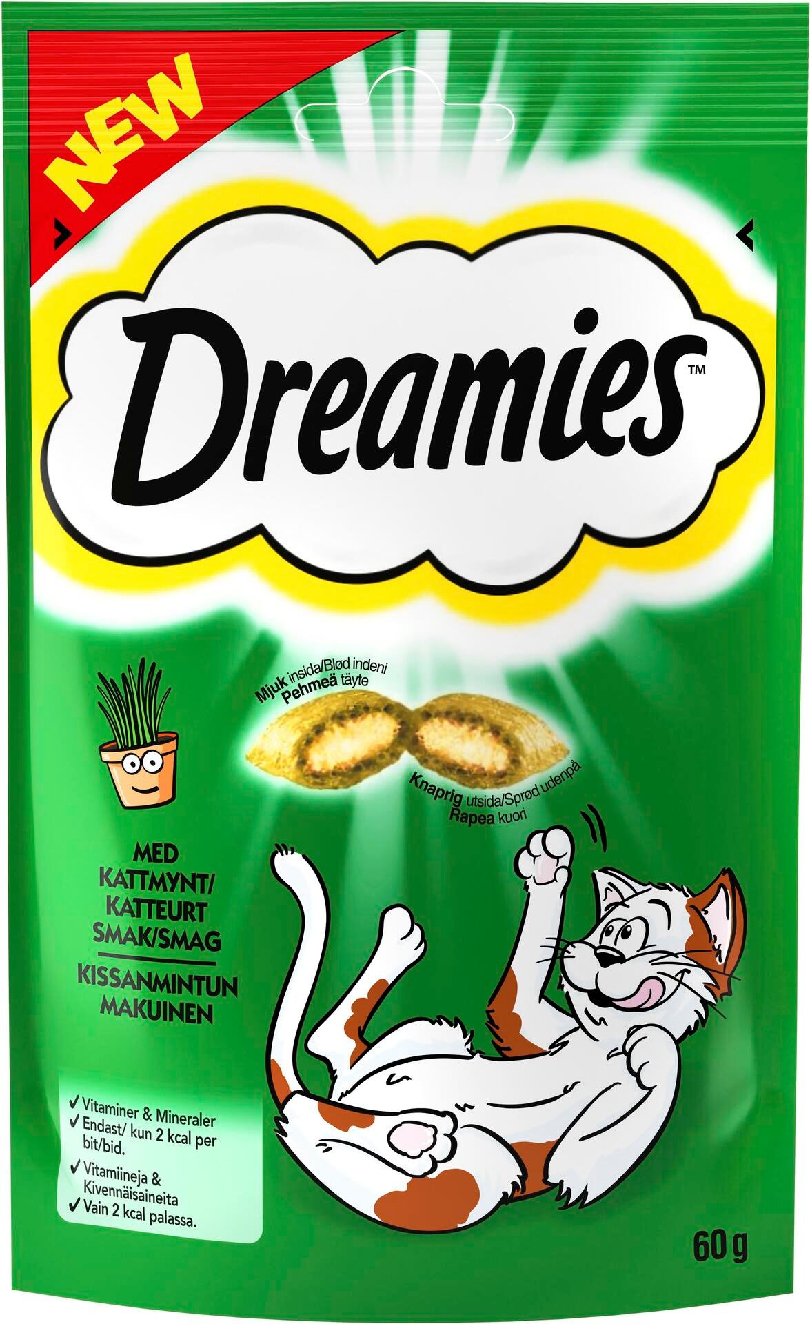 Dreamies Kattgodis Kattmynta 60 g