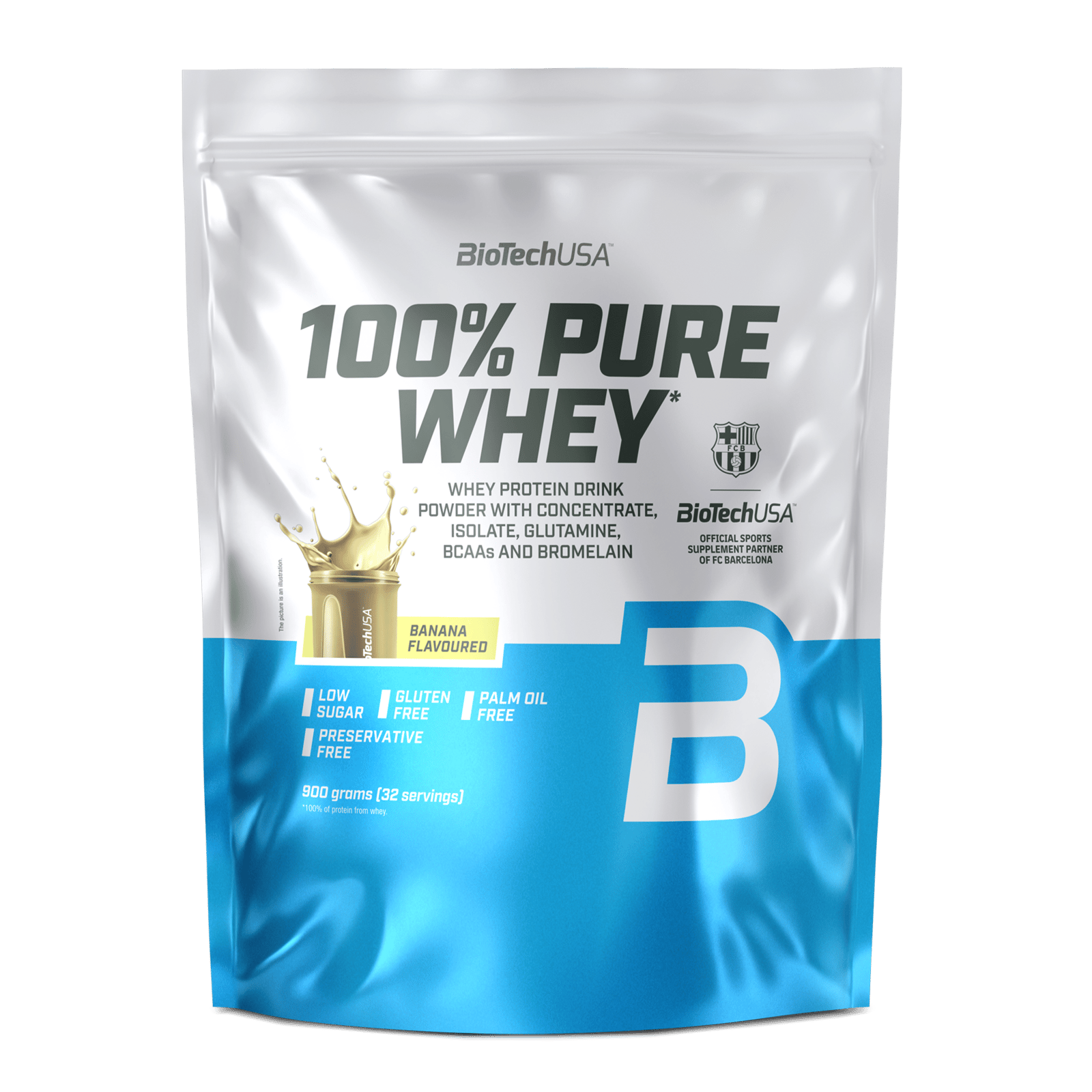 BioTechUSA 100% Pure Whey Banana 900 g