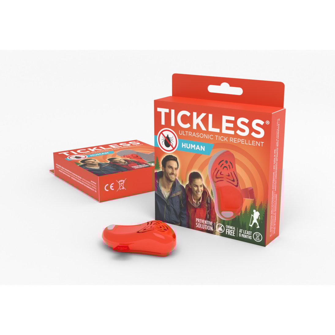 TICKLESS Human Fästingskydd Orange 1 st