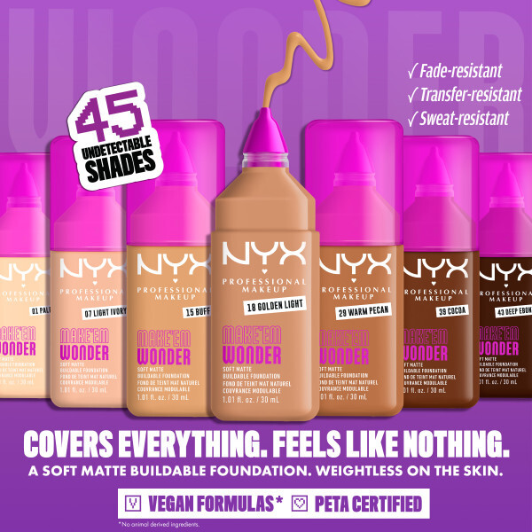 NYX Professional Makeup Make Em Wonder Foundation 01 Pale 30 ml