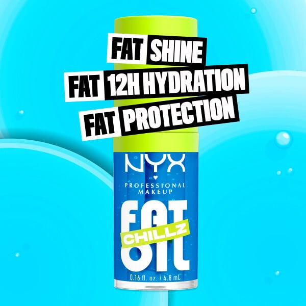 NYX Professional Makeup Fat Oil Chillz Lip Drip Läppolja 18 Polar Peppermint 4,8 ml