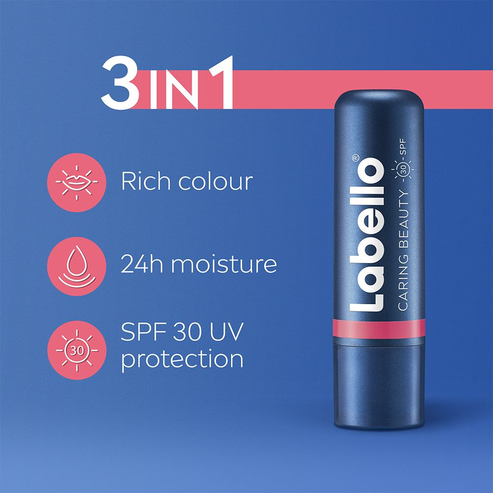 Labello Läppbalsam Caring Beauty Rose-Nude 4,8 g